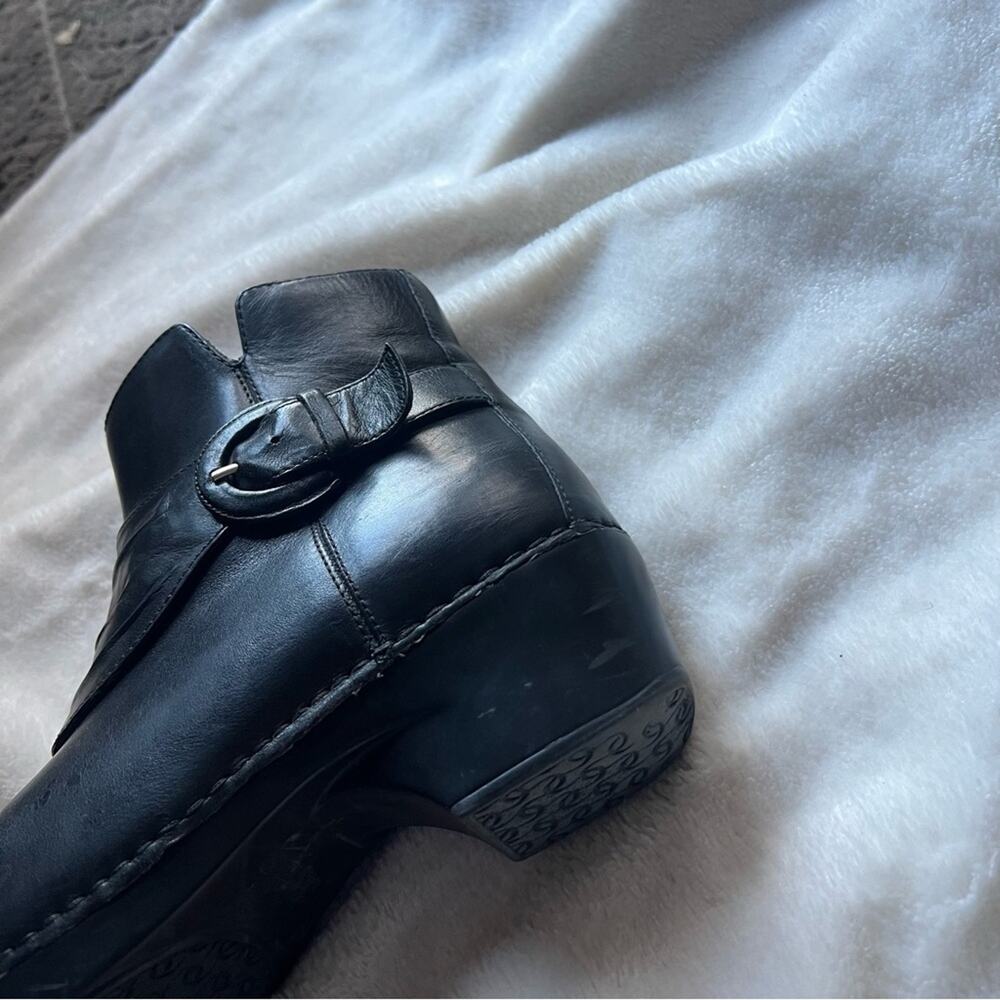 Dansko Tabitha Black Leather Ankle Boots - Picture 5 of 9